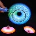 thumbnail image 2 of Aodebiao Hand Crank Magnetic Gyroscope Toy, Spinning Top LED Light Fidget Stress Relief Desk Toy, Educational Science Physics Puzzle STEM Learning Game for Kids Adults, Cool Gift, 2 of 8