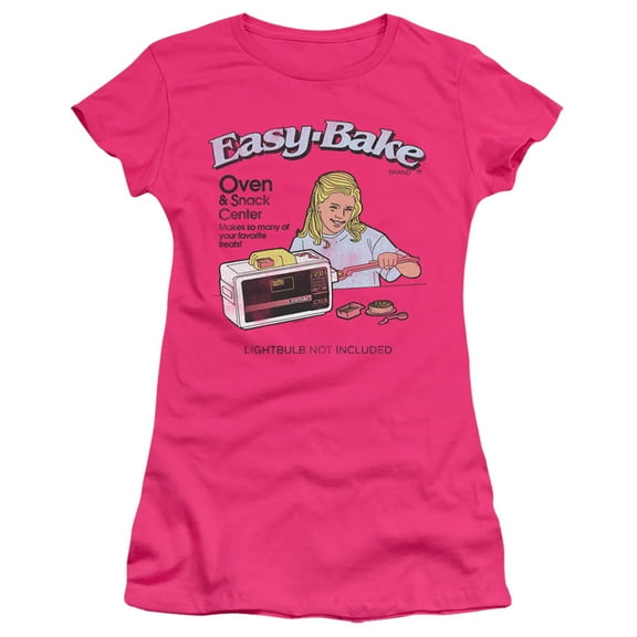 Easy Bake Oven Lightbulb Not Included S/S Junior Women's T-Shirt Sheer Hot Pink