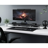 Fenge Acrylic Monitor Stand Riser - LED Light Shelf - Walmart.com