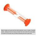 thumbnail image 3 of Uxcell 3 Minute Sand Timer, 4pack Small Sandy Clock, Count Down Sand Glass Orange, 3 of 5