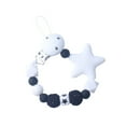 thumbnail image 2 of Bueautybox Lovely Star Crochet Beads Silicone Teether Soother Pacifier Clip Chain Holder, 2 of 7