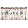 thumbnail image 7 of Yayeee Kitchen Curtains Tier Set of 2 Light Filtering 57"x36" Over Sink Window Panels, Christmas Gift Train, 7 of 7