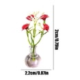 thumbnail image 2 of Miniature Glass Vase, Glass Flowers in Vase, Artificial Flowers in Vase, Small Glass Vase, 1X1 Inch 1Pc Fridge Decorative Accent for Compact Shelf and Desktop Display, 2 of 7