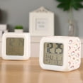 thumbnail image 2 of HELLO KITTY Digital Alarm Thermometer Night Glow Cube 7 Color Clock LED Changing LCD Display Suitable for Bedroom Children, 2 of 5
