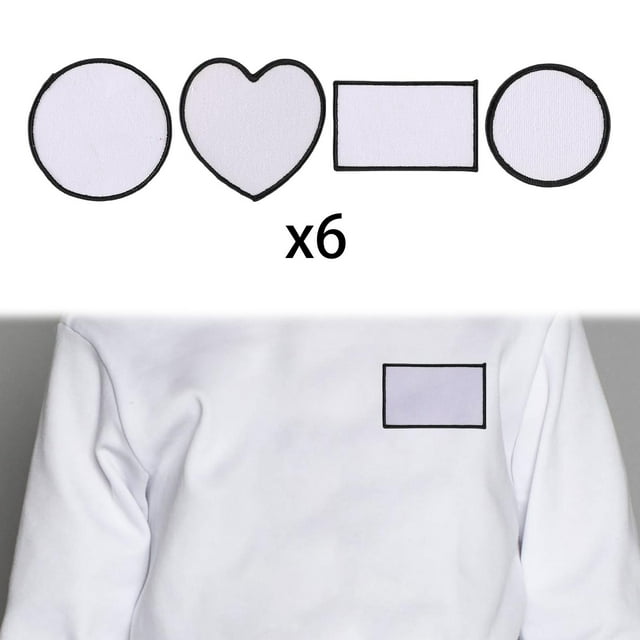 s en para Impresión Por Sublimación Coser en Hierro en Transferencia de Calor Insignia de Apliques de Bricolaje de Sublimación Red , Conjunto B BLESIY Parche de sublimación