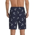 thumbnail image 3 of Gaeub Anchor Printed Men's Short Pajama Pants, Lightweight Lounge & Sleep Bottoms Keep You Cool - Large, 3 of 9