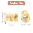 thumbnail image 2 of shiyou-M4 Inserts Filetés, Kit d'Insertions en Laiton pour Impression 3D Plastique, Lot de 50, 2 of 4