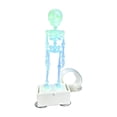 thumbnail image 2 of Luminous Skeleton Aquarium Ornament with Air Pump Bubbler, Glow-in-the-Dark Fish Tank Decor for Halloween, Dancing Skeleton Prop for Home, 2 of 7