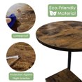 thumbnail image 3 of CERBIOR C-shaped edge modern items, sofa, small table, coffee tray, coffee table, living room furniture My Lux Decor Round, 3 of 6