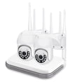 thumbnail image 1 of Sistema de videovigilancia inalámbrico, Kit de cámara IP de seguridad impermeable, P2P, NVR, H.265, 8 canales, 3MP, Audio, WIFI, PTZ, detección humana, 1 of 4