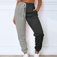 thumbnail image 2 of BRDFRL Women's Sweatpants Petite Length Pockets Pants Casual Workout Athletic Joggers Drawstring Waist Sweat Pants Gray 3XL, 2 of 7