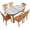 Oak Wood Texture, variant on Spring Fitted Tablecloth Oval, Green Colorful Flower Butterflies Elastic Edge Table Cover, for Indoor Restaurant Outdoor Terrace Dining Decor, Fits Tables up to 48*68