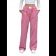 thumbnail image 3 of Pantalones Bóxer de Cuadros A Rayas para Mujer, de Algodón, para Estar en Casa, Informales, Estilo Y2K, con Bolsillos Rojo M, 3 of 10
