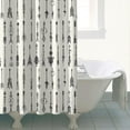 thumbnail image 3 of Artistic Home Accents Abstract Shower Curtain, Vintage Floral Hippie Waterproof 72x72 Inch Polyester Fabric, 3 of 4