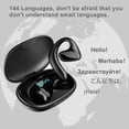 thumbnail image 2 of 2025 Talkbuds Translator, Qinux Talkbuds, Translator Earphones with Bluetooth and App (Black), 2 of 5