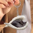 thumbnail image 3 of Pet Enthusiasts Cat Dog Angel Pendant Keychain Car Keychain Acrylic Flat Animal Keychain, 3 of 3