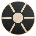 thumbnail image 1 of BalanceFrom Non-Slip Wooden Wobble Balance Board core Trainer 15.55-inch Diameter with 360 Rotation for Stability Training (Black), 1 of 7