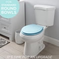 thumbnail image 4 of Bath Bliss 7083 Siège de Toilette Rond Standard Biseauté, Bleu Clair, 4 of 4