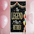 thumbnail image 5 of Decorative Design Retirement Banner Festive Elements Celebration Banner Silver Balloons Party Decoration The Legend for Retirement Party Indoor Decoration Festive Celebration, 5 of 8