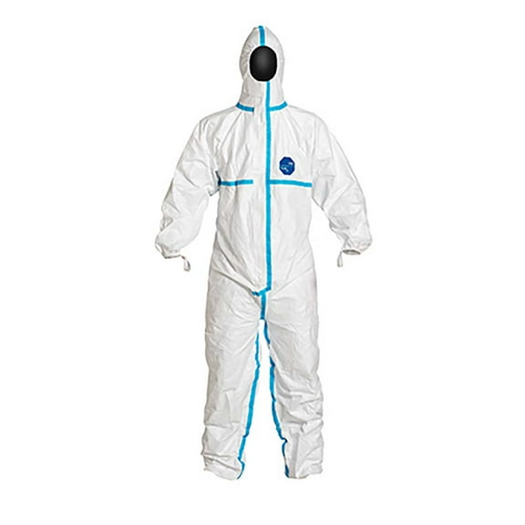 TYVEK? 600, ZIPPER FRONT, SELF ADHESIVE STORM FLAP, HOOD, ELASTIC ANKLES, THUMBLOOP