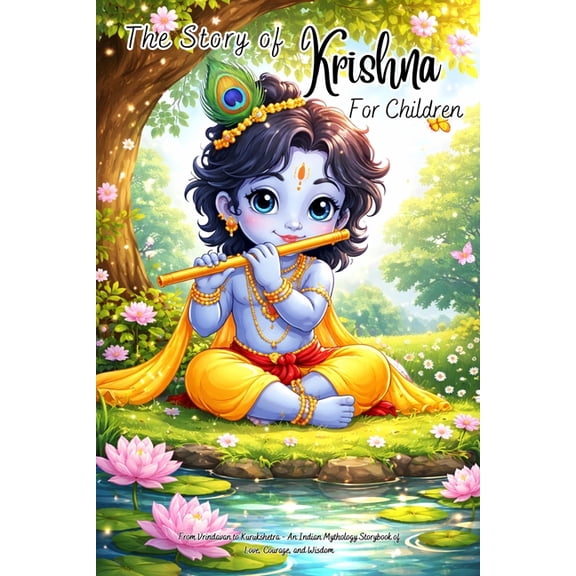 The Story of Krishna for Children: From Vrindavan to Kurukshetra - An Indian Mythology Storybook of Love, Courage, and W, (Paperback)
