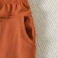 thumbnail image 6 of Siilsaa Toddler Girls Summer Outfits Toddler Girl's 2 Piece Outfit Short Sleeve Tee and Plaid Pleated Aline Skirt Set Brown,80, 6 of 8