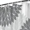 thumbnail image 3 of Gray Floral and Petal Pattern Shower Curtain 36"x72" ,Bathroom Decorative Shower Curtains Set with 12 Hooks,Modern Waterproof Washable Shower Curtain, 3 of 6