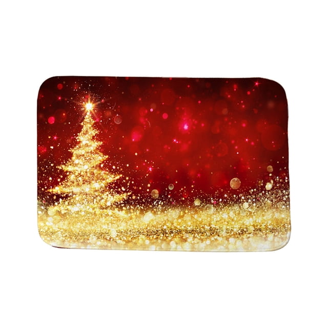 RXIRUCGD Luxury Bathroom Rug Mat 31x20, Flannel Christmas Halloween Decoration Extra Soft And Absorbent Bath Rugs, Non-Slip Plush Bath Carpet, Machine Wash Dry, Bath Christmas Gifts