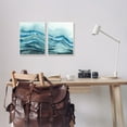 thumbnail image 2 of Stupell Industries Abstract Blue Wave Seascape Tranquil Ocean Pattern, 10 x 15, Design by Grace Popp, 2 of 5