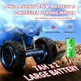 thumbnail image 3 of Electric ATV 24v Quad Ride on Toy – 4WD Battery Powered Vehicle with Dual 7AH Batteries, 4×80w Strong Motors, EVA Rubber Wheels, Handlebar Throttle, LED Lights & Built-in Music,Blue, 3 of 6