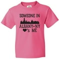 thumbnail image 3 of Inktastic Albany New York Skyline Someone Loves Me Youth T-Shirt, 3 of 5