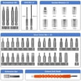 thumbnail image 2 of Cordless Screwdriver, 47 in 1 Electric Screwdriver, Rechargeable 3.6V Portable Cordless Drills Kit, Dual Position Handle with USB Cable LED Light for Home Office DIY Tools, 2 of 7