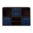 thumbnail image 3 of Niche Cubo Storage Set- 4 Full Cubes/4 Half Cubes with Foldable Storage Bins- Warm Cherry/Teal, 3 of 11