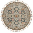 thumbnail image 4 of SAFAVIEH Aspen Andi Southwestern Wool Area Rug, Grey/Navy, 5' x 5' Square, 4 of 8