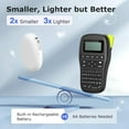 thumbnail image 2 of E tooth Label Maker Machine with Tape Continuous Label Versatile App with Fonts and k+ Icons Label Printer for Home Kitchen School Office Organization, 2 of 9