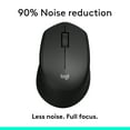 thumbnail image 3 of Logitech M330 SILENT PLUS Wireless Mouse, 2.4GHz with USB Nano Receiver, 1000 DPI Optical Tracking, 2-year Battery Life, Compatible with PC, Mac, Laptop, Chromebook, Black, 3 of 9