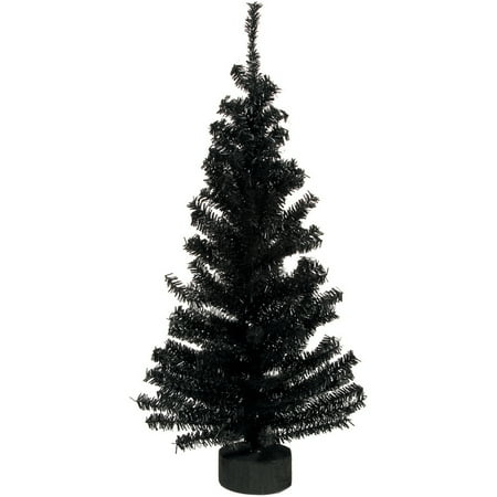 T41 T42 Mini - Darice Black Mini Canadian Pine Tree with Base, 24 Inches