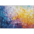 thumbnail image 2 of Addison Rugs Mayfield Premium Machine Washable Transitional Abstract Gold Rectangle Rug, 1'8" x 2'6", 2 of 6