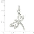 thumbnail image 2 of Pendentif Libellule en Argent Sterling avec CZ QC7566 (32mm x 19mm), 2 of 2