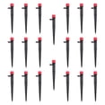 thumbnail image 4 of 20 goteros de riego por goteo ajustables en estaca para jardín, patio, accesorio de longitud 13 cm, aspersor de micropulverización de púas de 1/4" Rojo, 4 of 8