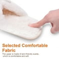thumbnail image 3 of TRANSLINK Fuzzy Open Toe Slippers for Women with Memory Foam Comfort House Shoes, 3 of 8