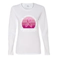 thumbnail image 2 of Wild Bobby Cancer Messed With the Wrong Girl Breast Cancer Awareness Women Graphic Long Sleeve Tee, White, Medium, 2 of 6