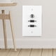 thumbnail image 2 of Panel de placa de pared con cabezal hembra de 2 puertos VGA + 3,5 para instalación de cine en casa, 2 of 5