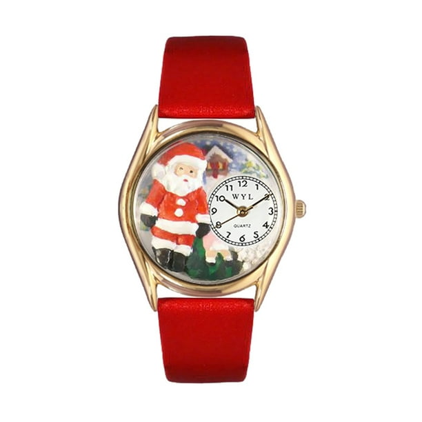 Whimsical Christmas Santa Claus Watch Small GoldStyle