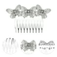 thumbnail image 3 of Unique Bargains 1 Pc Women's Vintage Butterfly Side Comb for Parties Vintage Silver Tone Alloy, 3 of 4