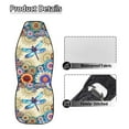 thumbnail image 5 of Yuyamidu Boho Flowers Car Front Seat Covers 2 pcs Set Dragonfly Vehicle Seat Protective Covers, Fit Most Cars, Sedan, Truck, SUV, Van, 5 of 7