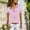 Light Pink, variant on YOTMKGDO Button-Up Shirts Short Sleeve, Notch Neck Shirts for Women Solid Turn Down Collar Pockets Buttons Shirt Tops Solid Workwear for Women Black S-5XL