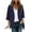 Dark Blue, variant on Hyknon Cardigan for Women 2024 Fashion Basic Solid Color Temperament Long Sleeve Shirts Casual Loose Fitting Mesh Open Front Cardigan