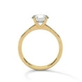 thumbnail image 2 of Beautiful Round Cut Moissanite Wedding Ring 10k Yellow Gold Plated Ring silver ring for him, 2 of 5