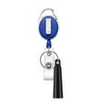 thumbnail image 3 of Zinc Alloy Retractable Badge Holder Solid Color ID Card Badge Reel With Pen Holder Keychain Badge Holder for Doctors Nurses and Workers, 3 of 4